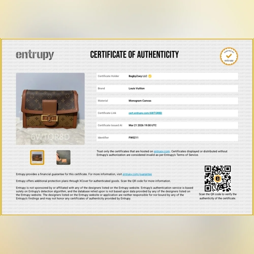 CF13 💟 Louis Vuitton Reverse Monogram Dauphine MM - Picture 2 of 15